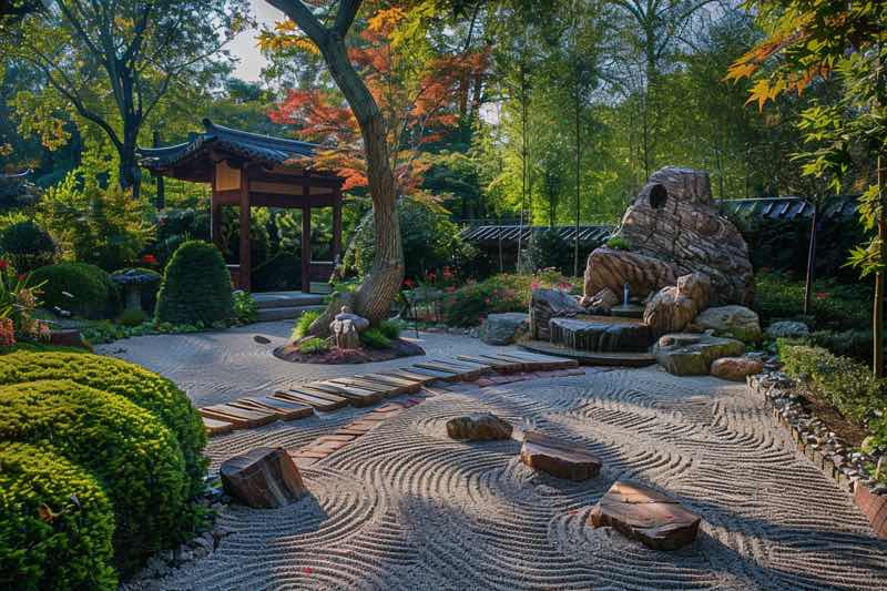 Tata letak taman feng shui garden landscaping